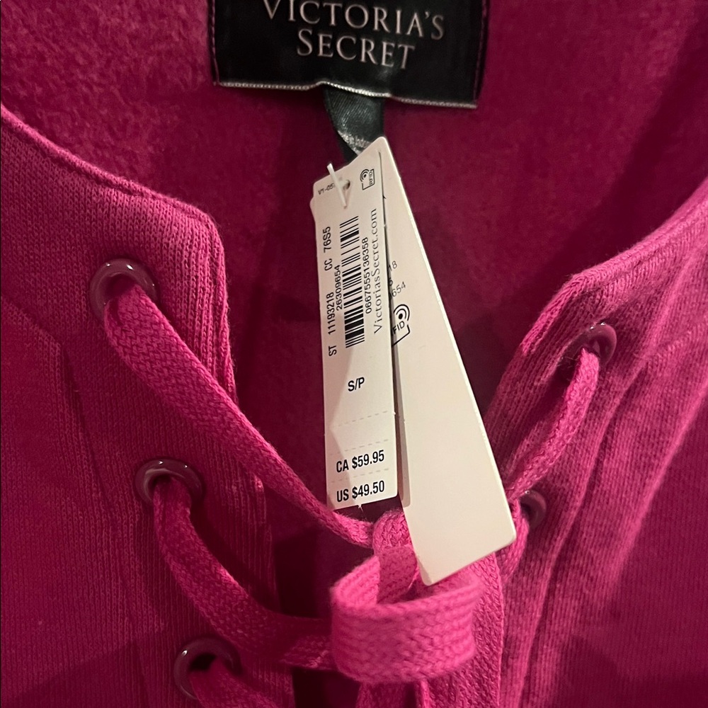Victoria's Secret Fuchsia Lace-Up Top - Picture 2 of 2